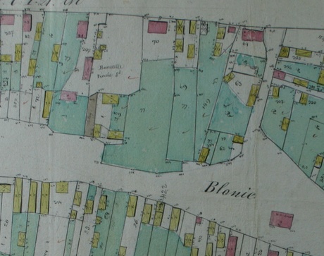 Фрагмент карти м. Миколаєва, 1860 рік