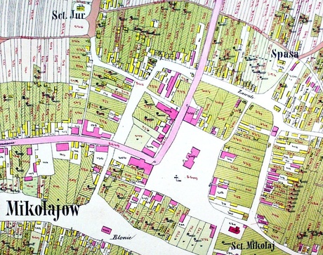 Карта міста Миколаїв, 1856 рік