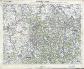 Карта Миколаївського району, 1914 року