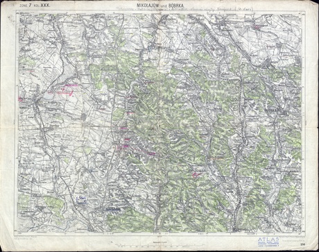 Карта Миколаївського району, 1914 року